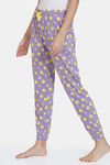 Zivame Looney Tunes Knit Cotton Pyjama - Chalk Violet — thumbnail 2